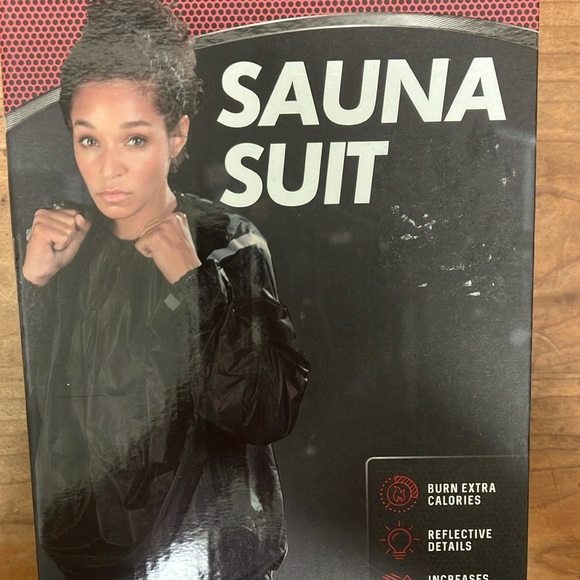 NWT Sauna Suit small /medium Black - Picture 1 of 13